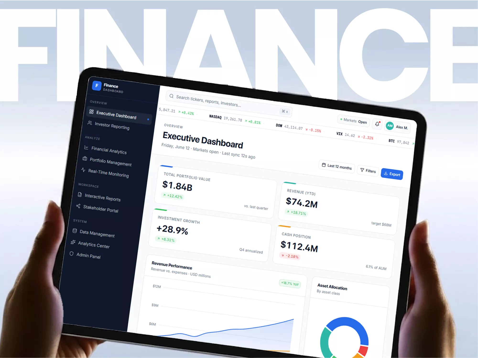 Finance dashboard sped investment decisions 80% and cut manual reporting effort 70% with live investor analytics