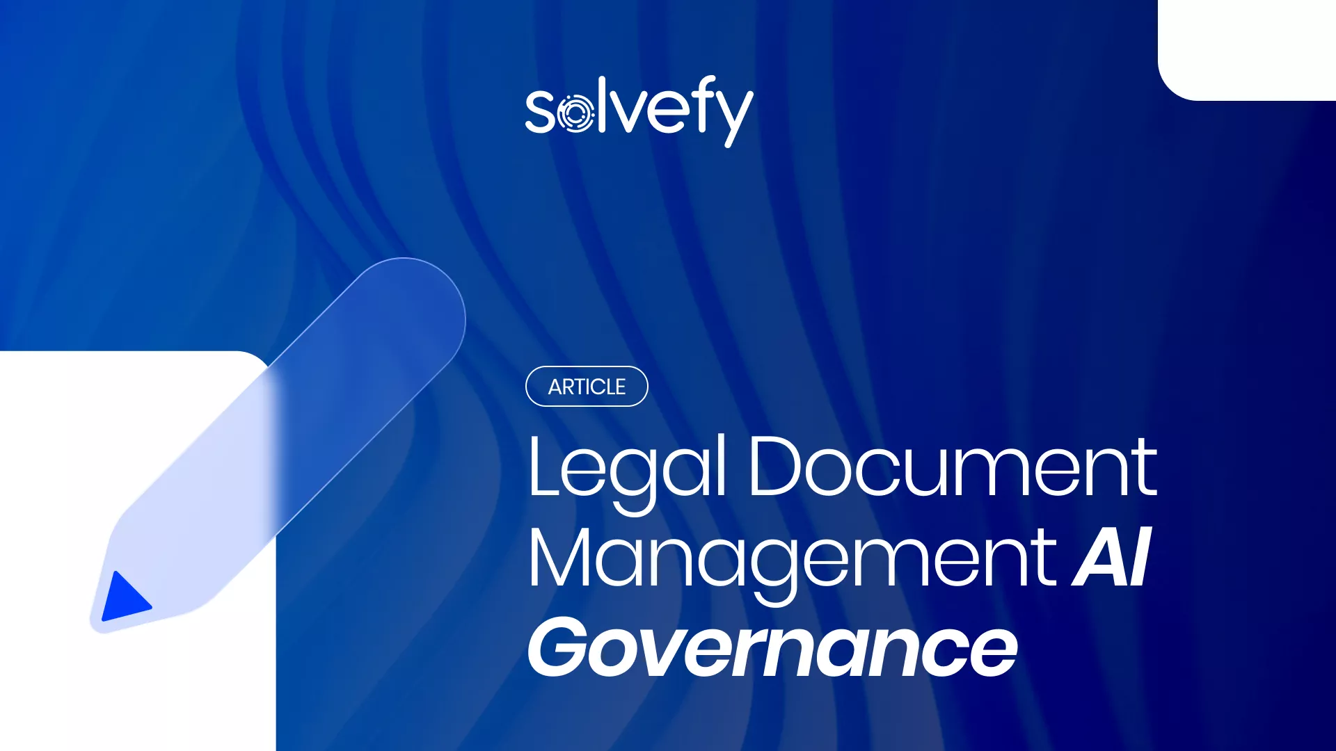 Legal Document Management AI Governance